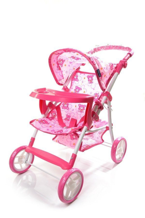 Wózek dla lalek Baby Mix ME-9366T-M1104W spacerówka