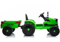 Traktor na akumulator z przyczepą Lean Toys CH9959 zielony