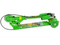 Hulajnoga Trójkołowa Lean Toys świecące koła LED z hamulcem Green