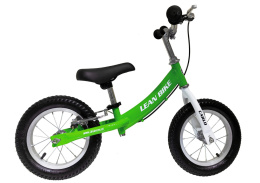 Rowerek biegowy do odpychania Lean Toys Carlo zielony 2620