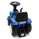 Jeździk traktor + przyczepa i narzędzia Baby Mix New Holland niebieski