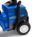 Jeździk traktor + przyczepa i narzędzia Baby Mix New Holland niebieski