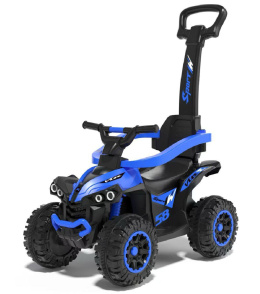 Jeździk z rączką quad Baby Mix Mega niebieski 56318