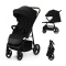 Wózek spacerowy Kinderkraft Trig 3 Onyx Black do 22 kg