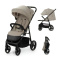 Wózek spacerowy Kinderkraft Trig 3 Stone Beige do 22 kg