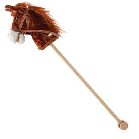 Hobby Horse z dźwiękiem i kółkami Bruno Baby Mix brązowy 3l+