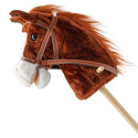 Hobby Horse z dźwiękiem i kółkami Bruno Baby Mix brązowy 3l+