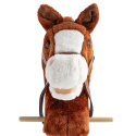 Hobby Horse z dźwiękiem i kółkami Bruno Baby Mix brązowy 3l+