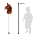 Hobby Horse z dźwiękiem i kółkami Bruno Baby Mix brązowy 3l+