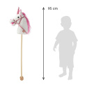 Hobby Horse z dźwiękiem i kółkami Nia Baby Mix biały 3l+