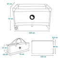 Łóżeczko turystyczne Lionelo Stefi Blue Grey