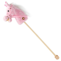 Hobby Horse z dźwiękiem i kółkami Rosie Baby Mix różowy 3l+