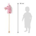 Hobby Horse z dźwiękiem i kółkami Rosie Baby Mix różowy 3l+