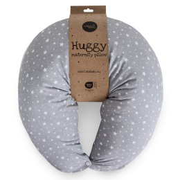 Poduszka ciążowa Cebuszka Ceba Baby Huggy Basic Grey Stars