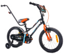 Rowerek dziecięcy Sun Baby Tiger Bike 16" czarny/pomarańczowy 4l+