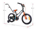 Rowerek dziecięcy Sun Baby Tiger Bike 16" czarny/pomarańczowy 4l+