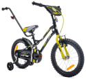 Rowerek dziecięcy Sun Baby Tiger Bike 16" czarny/żółty 4l+