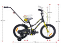 Rowerek dziecięcy Sun Baby Tiger Bike 16" czarny/żółty 4l+