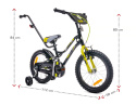 Rowerek dziecięcy Sun Baby Tiger Bike 16" czarny/żółty 4l+