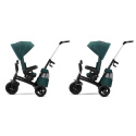 Rowerek trójkołowy 5w1 Kinderkraft EasyTwist Midnight Green 9m+