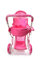 Wózek dla lalek Baby Mix 9369T-M1704W głęboki